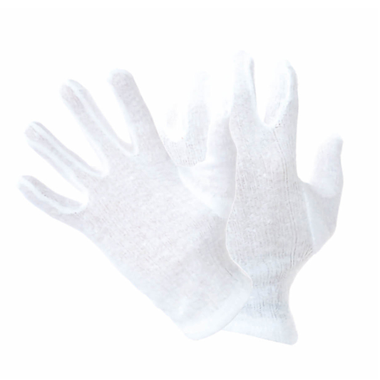 12X RUKAVICE 100% PAMUK 9 BIJELE, OKRUGLI PALAC