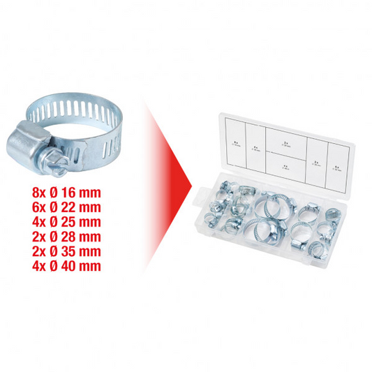STEZALJKA ZA CIJEV SET O 16-40MM, 26 KOMADA 970.0070 KS TOOLS