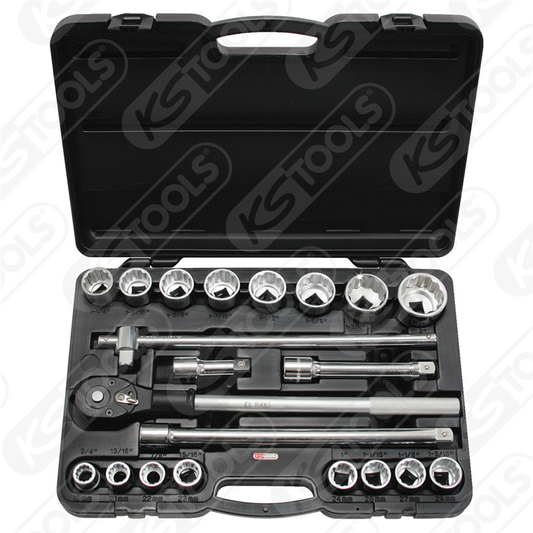 3/4" SET NASADNIH KLJUČEVA, 21-DIJELNI 911.0722 KS TOOLS
