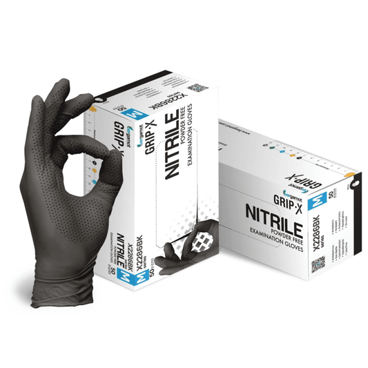 50X NITRILNE X-GRIP RUKAVICE CRNE VEL. M