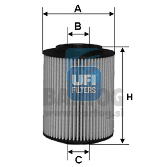 FILTER ULJNI UFI 25.070.00