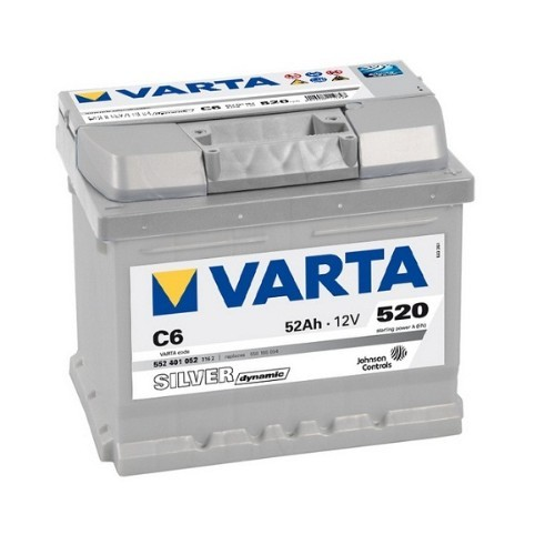BATERIJA VARTA C6 52AH D+ 520A(EN) 207X175X207 SILVER DYNAMIC