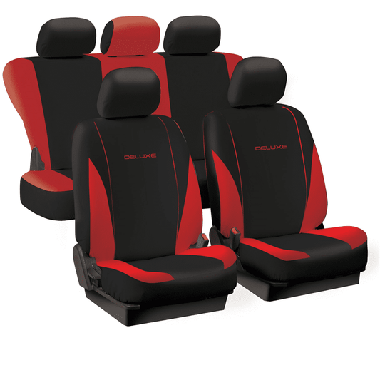 DELUXE NAVLAKA ZA SJEDILA CRVENA/CRNA 11 KOM