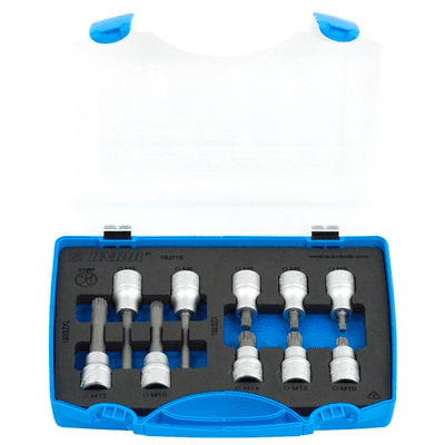 SET 1/2" U PLASTIČNE KAZETNE VIJKE 10 617125 UNIOR 192/15