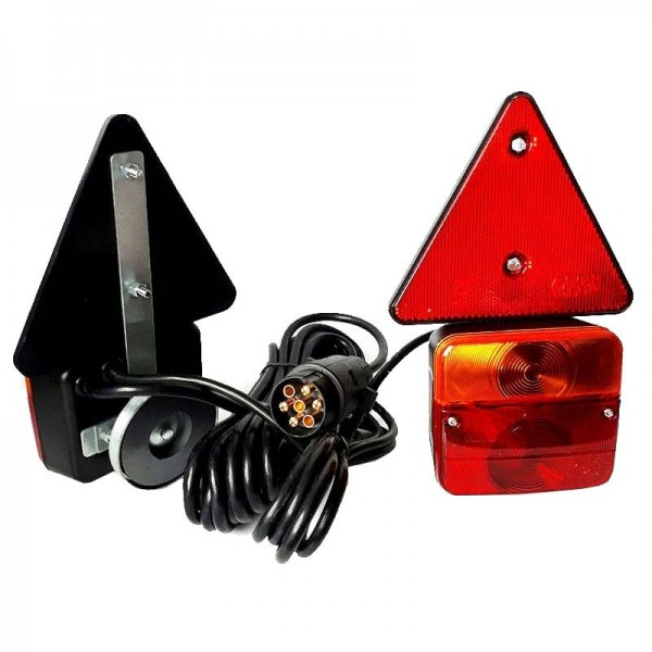 MAGNETNA SVJETLA ZA PRIKOLICE 7 PONSKI UTIKAČ, 6,5M KABEL KAMAR L1070-Z