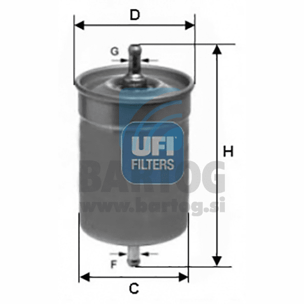 FILTER GORIVA UFI 31.500.00