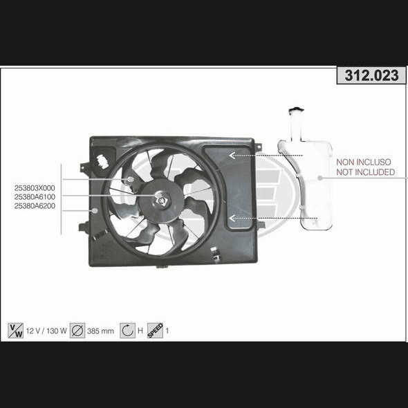 VENTILATOR HLADILNIKA 4S 312.023 = 25380A6100