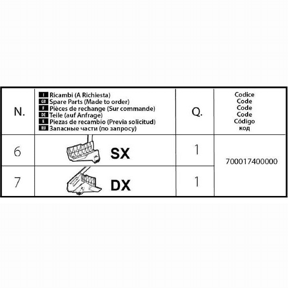 DODATNA BRAVA MENABO SX DX STAND UP