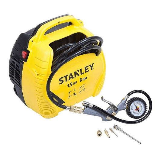 KOMPRESOR PRIJENOSNI ZRAK KIT STANLEY SA OSNOVNIM PRIBOROM 230V 1.1KW, 8 BAR,