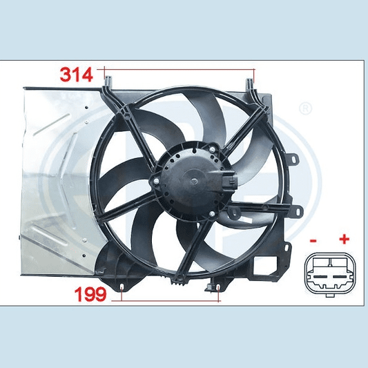 VENTILATOR HLADNJAKA ERA 352043