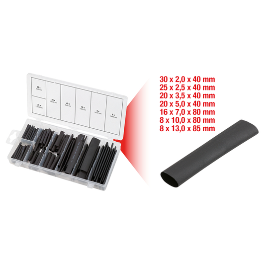 SET SKUPLJIVIH CIJEVI, 2.0X40-13X80, 127 KOMADA 970.0230 KS ALATI