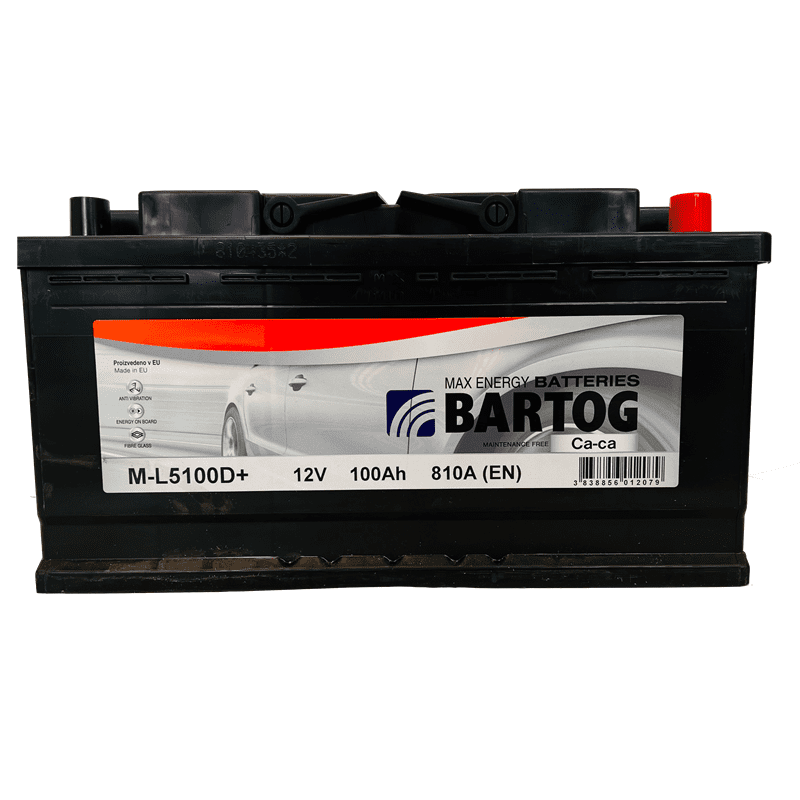 BATERIJA BARTOG M-L5100D+ 100AH D+ 810A(EN) 353X175X190