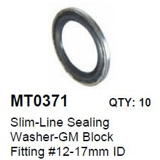 BRTVENO ORING MT0371 HARRISON GM (1 BRT = 1 VREĆICA) VANJSKI FI 25.5, UNUTARNJI 17MM - METALNA GUMICA