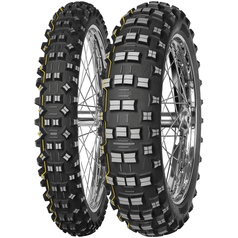 MOTO GUME 120/90-18 65R TERRAFORCE - EF SUPER TT MITAS / RUMENA ČRTA