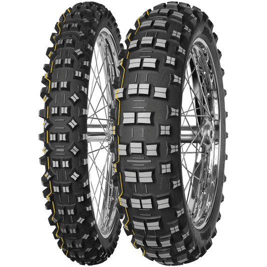 MOTO GUME 120/90-18 65R TERRAFORCE - EF SUPER TT MITAS / RUMENA ČRTA