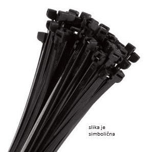 KRAVATA CRNA 4,5 MM X 360 MM 369974-100 100KOM