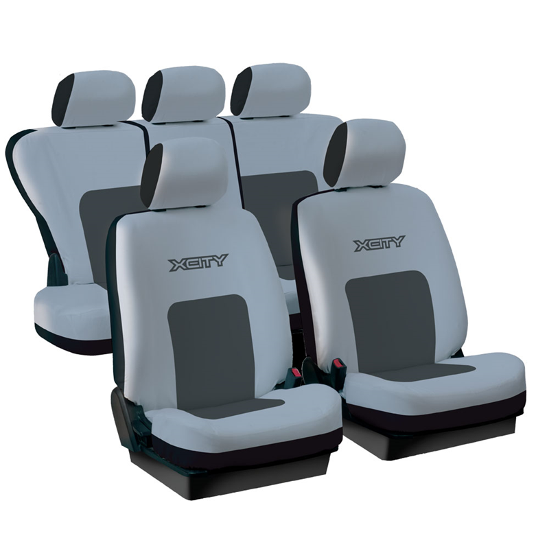 NAVLAKA ZA SJEDILA X-CITY SIVA/CRNA 11 KOM