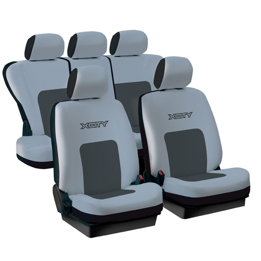 NAVLAKA ZA SJEDILA X-CITY SIVA/CRNA 11 KOM