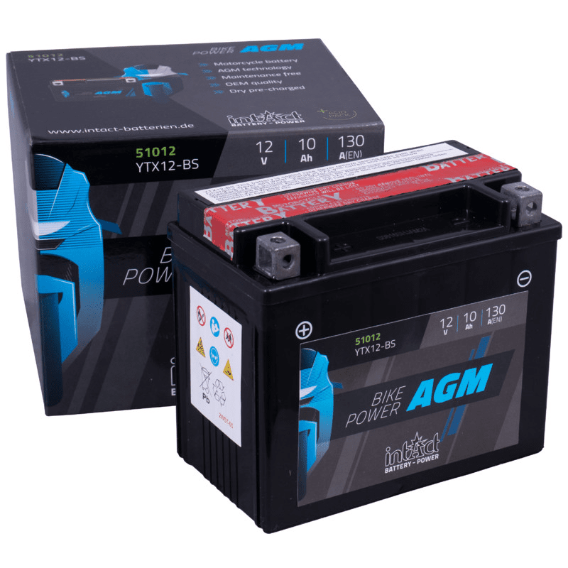 AKUMULATOR INTACT IA CTX12A-BS L+ 10AH 130A(EN) 150X87X105 AGM SUHO