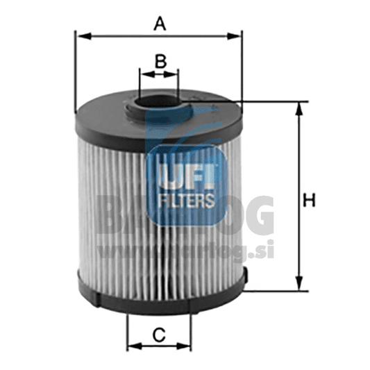 FILTER GORIVA UFI 26.020.00