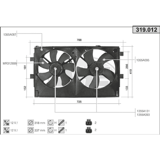 VENTILATOR HLADNJAKA 4S 319.012