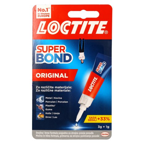 LJEPILO SUPER BOND ORIGINAL 3G + 1G LOCTITE