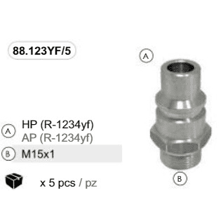 VENTIL ELKE 88.123YF NA CEVI VOZILA ZA 1234YF - HP