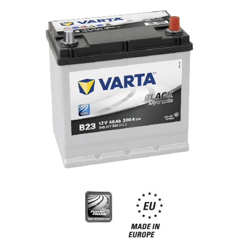 BATERIJA VARTA B23 45 AH D+ 300A(EN) 219X135X225 = EB450