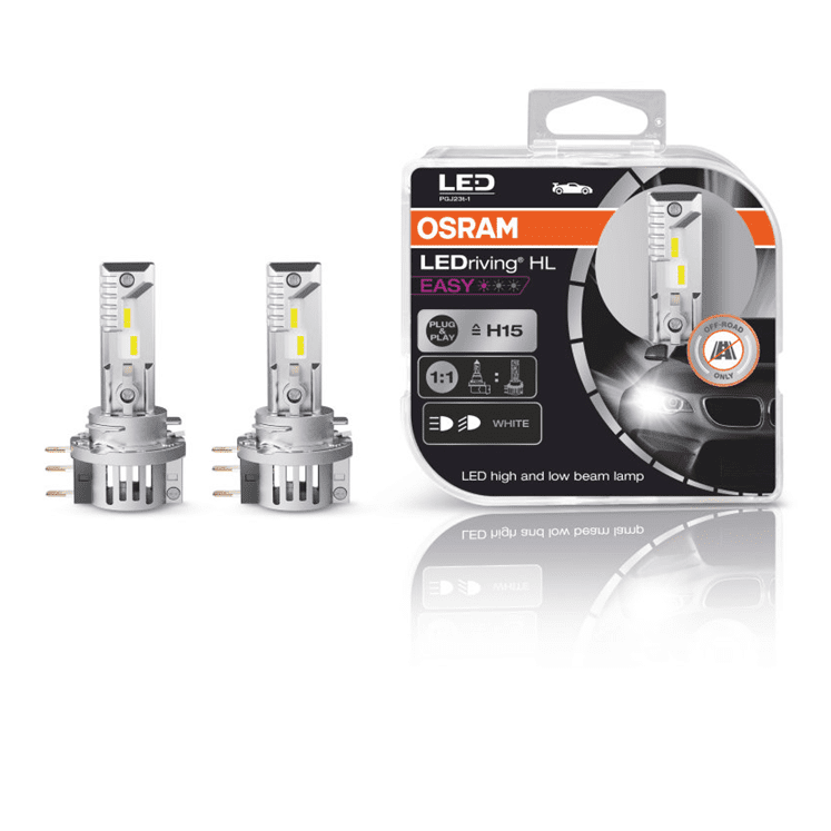 ŽARNICA OSRAM LED 64176DWESY-HCB 12V H15 16,5/3,8 W 6500 K COOL WHITE