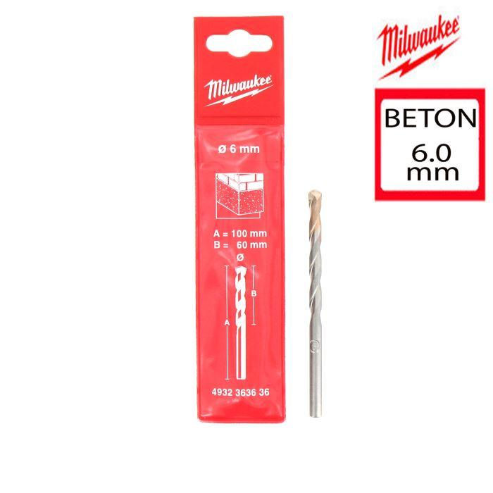 BUŠILO ZA BETON 6X100 MM MILWAUKEE 4932363636