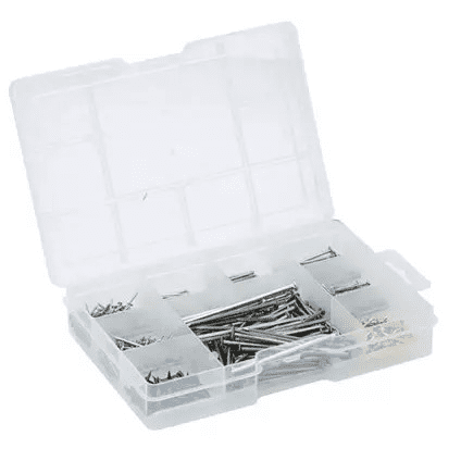 GARNITURA ZA ČAVLE U PVC KAZETI 975 KOM KINZO 1/8