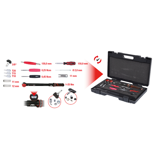 RDKS/TPMS SET ALATA ZA SUSTAVE KONTROLE PRITISKA U GUMAMA, 13 KOMADA 100.1180 KS TOOLS