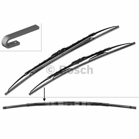 ČETKA BOSCH 3 397 001 802, 801S 600SP/530MM ZAKRIVLJENA