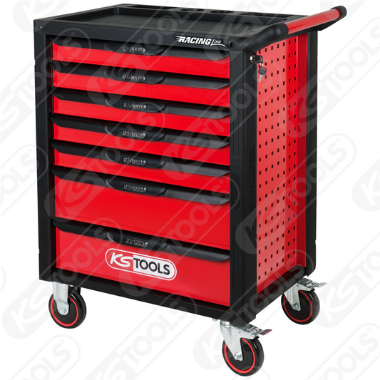 RACINGLINE CRNO/CRVENA KOLICA ZA ALAT SA 7 LADICA 826.0007 KS TOOLS