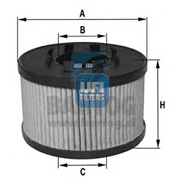FILTER ULJNI UFI 25.033.00