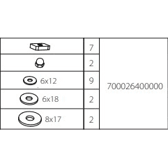 REZERVNI DIJELOVI ZA NOSAČ BICIKLA MENABO 700026400000
