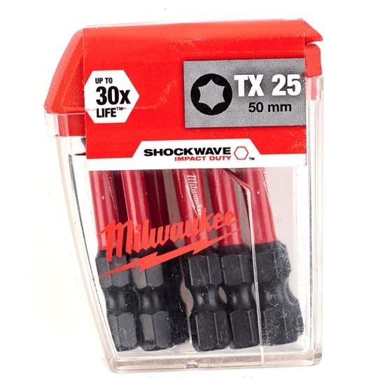 VRH VIJAKA SHOCKWAVE IMPACT TX25 50MM 10KOM MILWAUKEE 4932430882