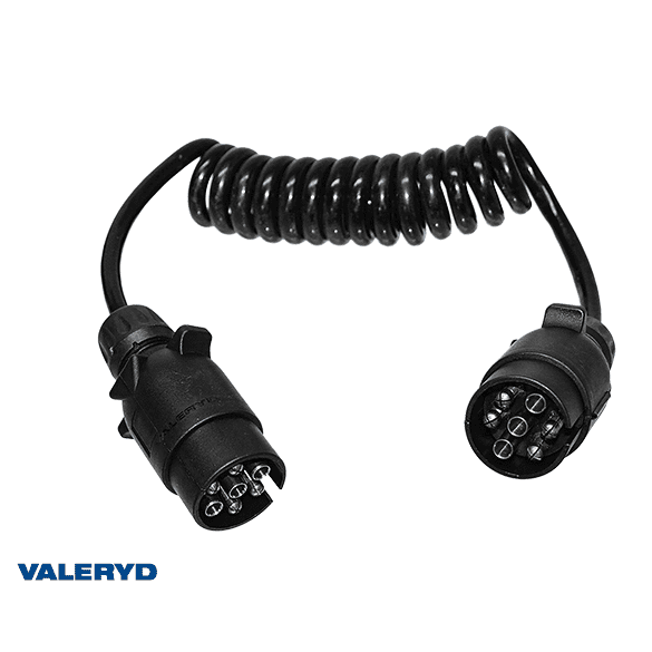 ELEKTRIČNI SPIRALNI PRODUŽENJAK 7 PIN 1.5 M 150231 VALERYD
