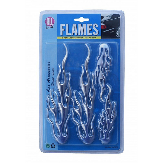 PLAMEN - KROM DEKORATIVNA NALJEPNICA 4KOM ALL RIDE