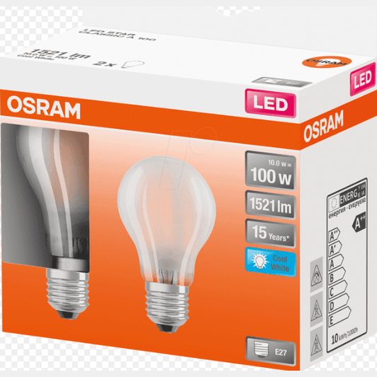 2X ŽARNICA LEDSCLA100 10W/840 230V GLFR E27 2X /PNK