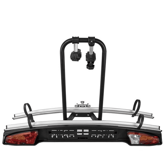 MERAK NOSAČ BICIKLA STOJEĆI NA 2 KOTAČA NA KUKI ZA VUČU, PRIČVRŠĆIVANJE NA VIJAK, FIKSNO