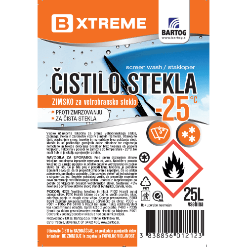 SREDSTVO ZA ČIŠĆENJE STAKLA BXTREME ZIMSKO -25 150L