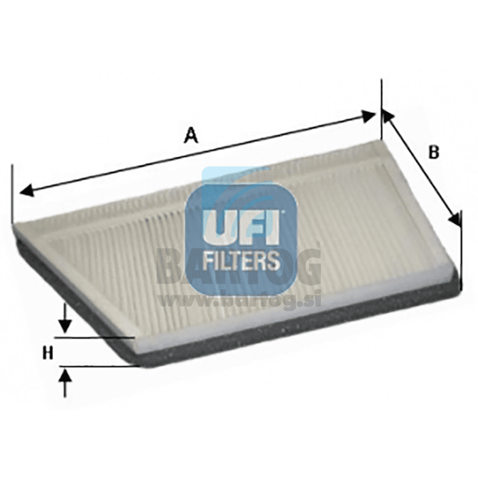 FILTER KABINE UFI 53.044.00