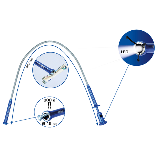 RUČKA SA MAGNETOM I LED SVJETLOM BRILLIANT TOOLS