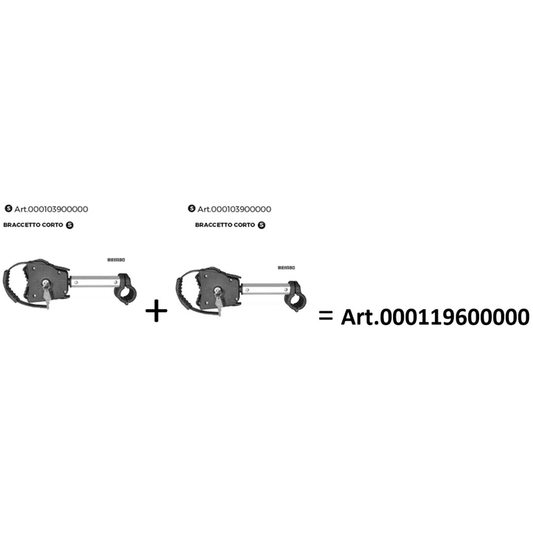 SET DRŽAČA ZA PRIČAVLJIVANJE MENABO KOTAČA (2X KRATKI)