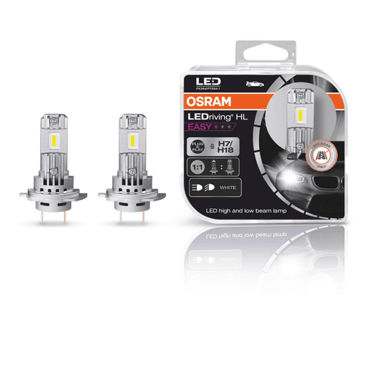 2X ŽARNICA OSRAM LED 64210DWESY 12V H7 H18 LEDRIVING HL EASY COOL WHITE 6500K OFF ROAD