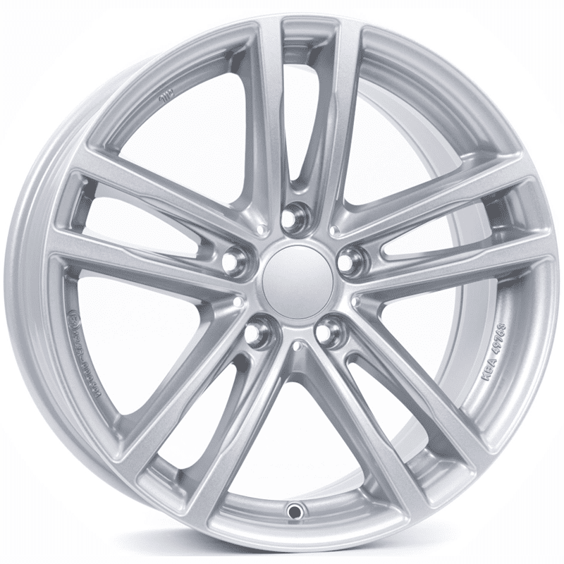 FELGE A18 5x112 ET51 7.5x18 RIAL X10 ECE srebrna 57.1 (Audi, Cupra Born, Seat, Škoda, VW)