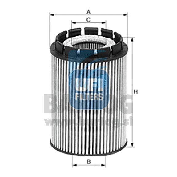 FILTER ULJNI UFI 25.010.00