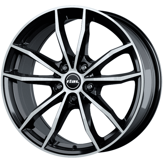 FELGE A18 5x112 ET30 8,0x18 RIAL X12  ECE črna spredaj polirana 66,5 (BMW 2er Coupe (G42) 2021-, 3er (G20/