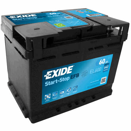 AKUMULATOR EXIDE EFB EL600 60AH D+ 540A(EN) 242X175X190 60AH - AKCIJA